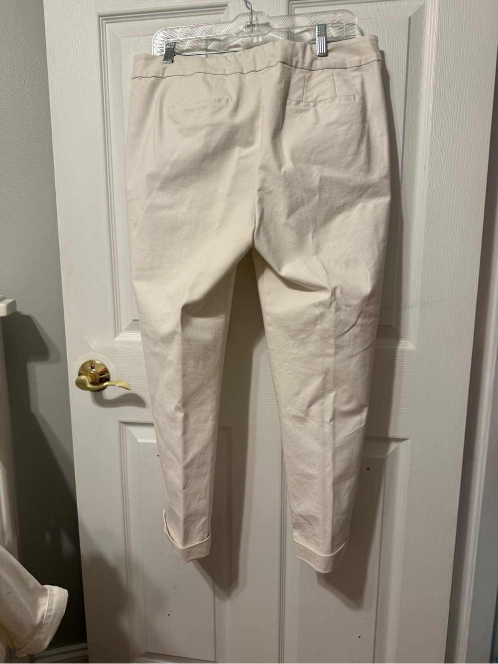 Boden Cream Tailored Crop Trousers - Picture 2 of 4